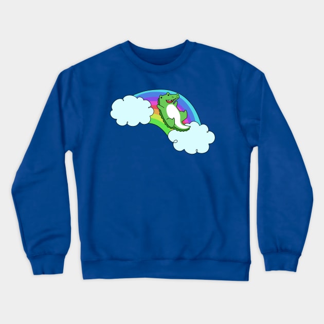 Rainbow Alligator Crewneck Sweatshirt by saradaboru